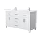 Option White / White Quartz Top / Brushed Nickel Hardware