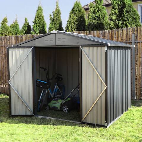 VEIKOUS 8' x 8' Outdoor Storage Shed