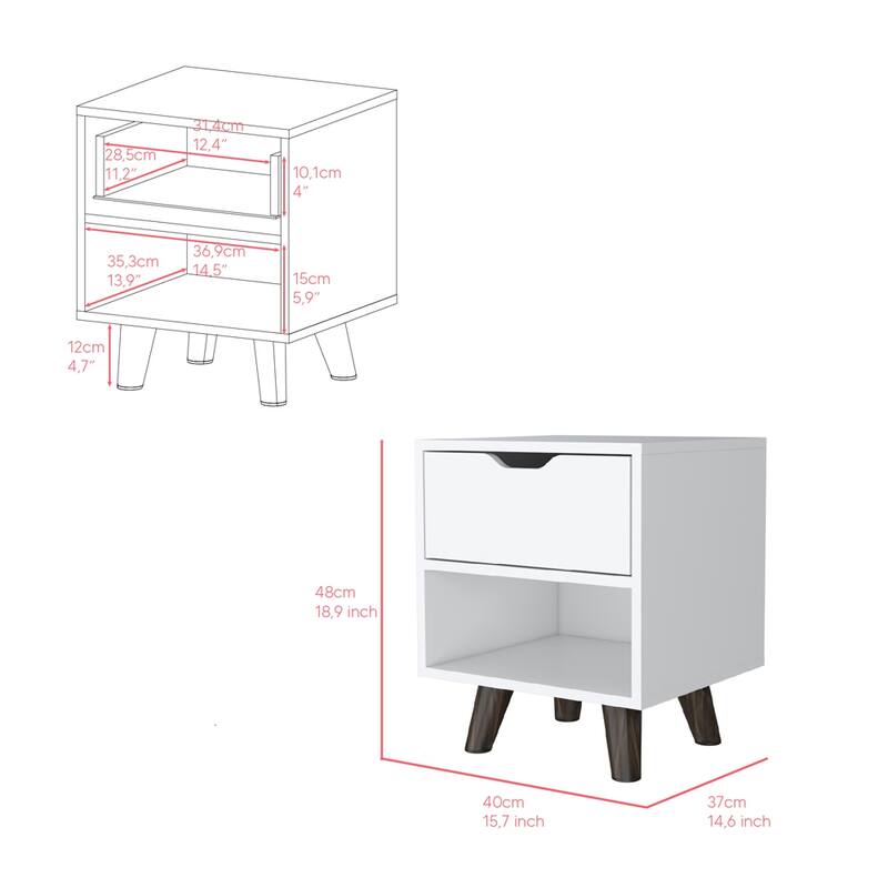 Nightstand Carleen,，for Living Room,Entryway,Hallway,Office,Kitchen and Dining Room