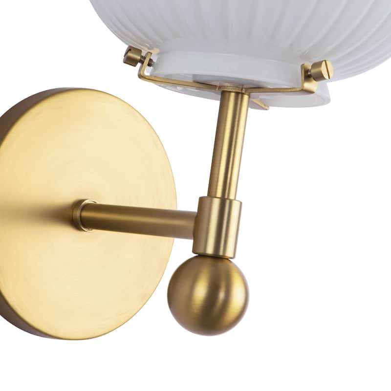 Alora Lighting WV579107 Cherise 12" Tall Bathroom Sconce with Ribbed