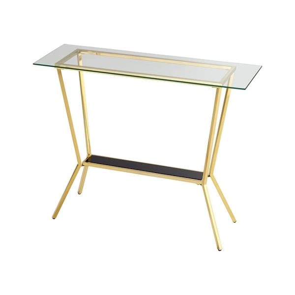 Cyan Design Arabella Console Table 47 25 Long Br Cyan Design Arabella Console Table 47 25 Long Br With Clear And Black Gl