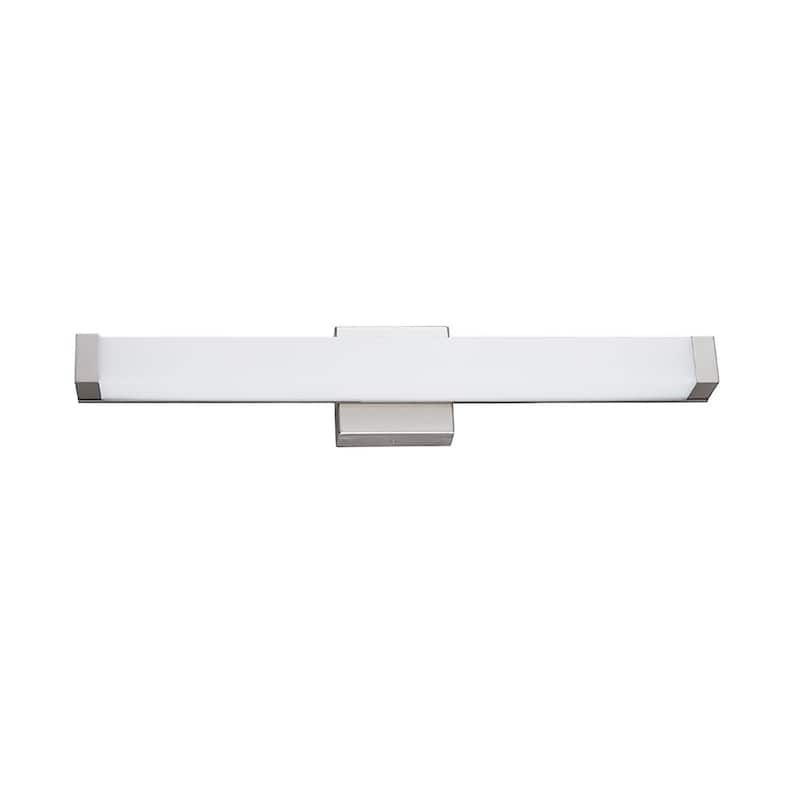 Justice Design Group Mio ADA 25" LED Linear Wall/Bath Sconce - Opal Acrylic - Brushed Nickel Finish