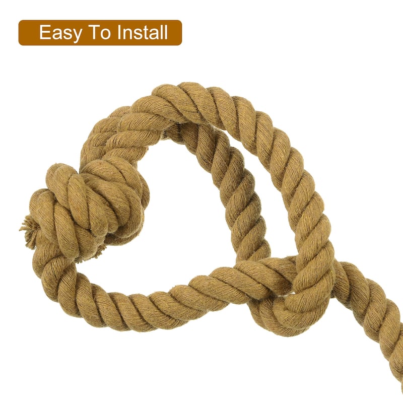 2Pcs Curtain Tiebacks Rope w Single Ball for Indoor/Outdoor Curtains