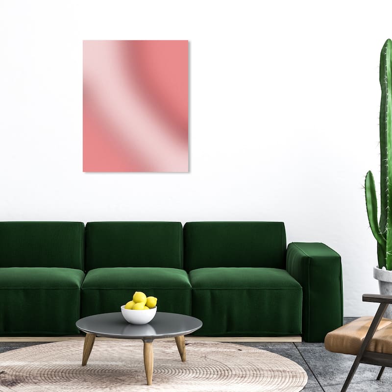 Wynwood Studio Canvas Abstract Saturn Hoop Pink Modern & Contemporary Wall Art Canvas Print - 30 x 36