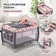 preview thumbnail 31 of 38, Babyjoy 3 in 1 Baby Playard Portable Infant Nursery Center w/ Zippered - See Details