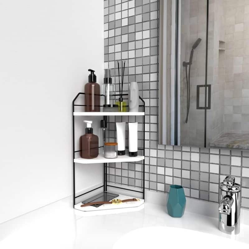 Corner Bathroom Counter Organizer