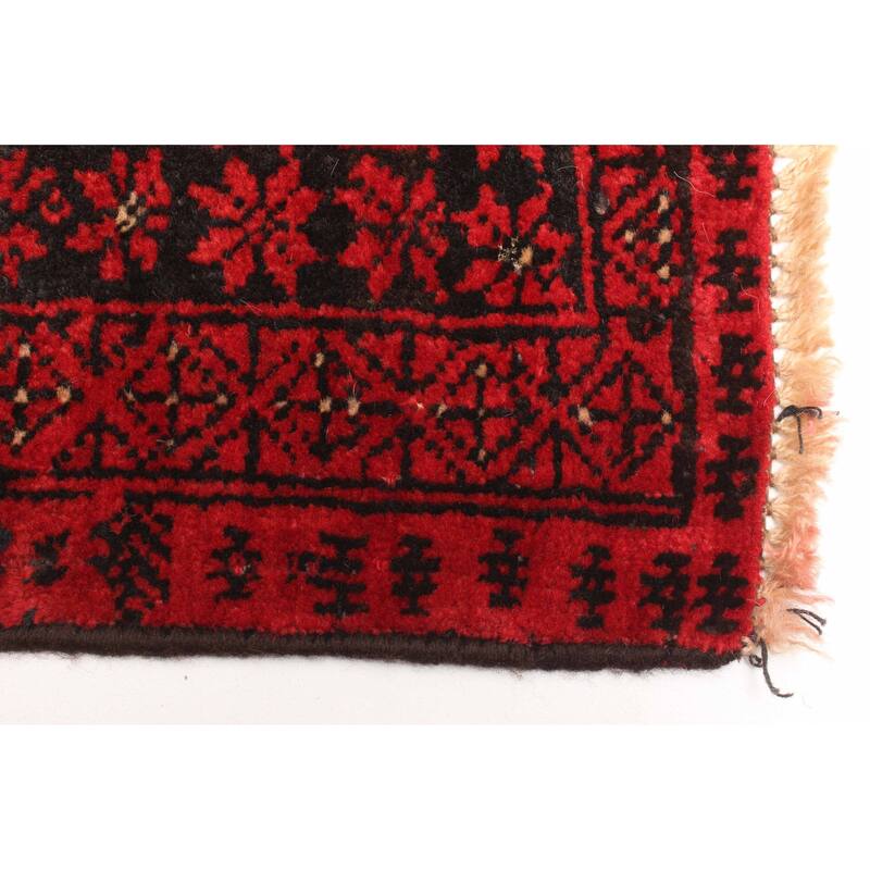 ECARPETGALLERY Hand-knotted Teimani Dark Grey Wool Rug - 2'5 x 4'2