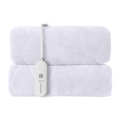 Flannel Electric Mattress Pad, Dual Control and Temperature Regulating