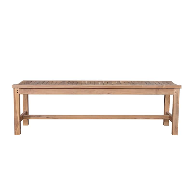 Madison Teak Outdoor Bench - N/A