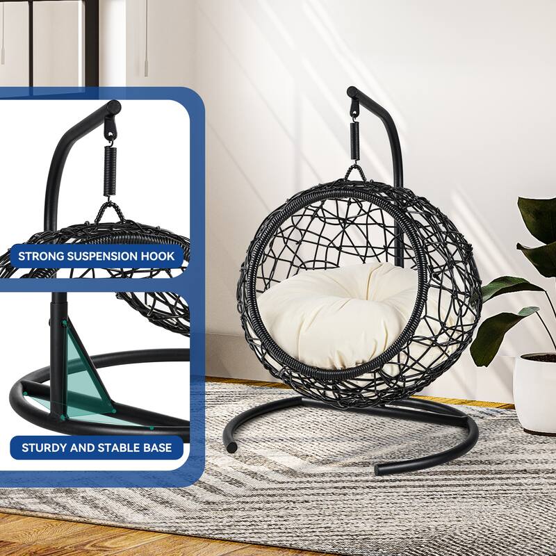 Moasis Rattan Egg Cat Bed