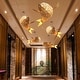 preview thumbnail 8 of 8, Wooden Fish Shaped Pendant Lights Decorative Hanging Lamp Fixture - 24" x 10"