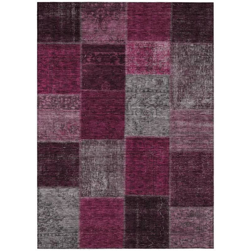 Machine Washable Indoor/ Outdoor Chantille Vintage Oriental Rug