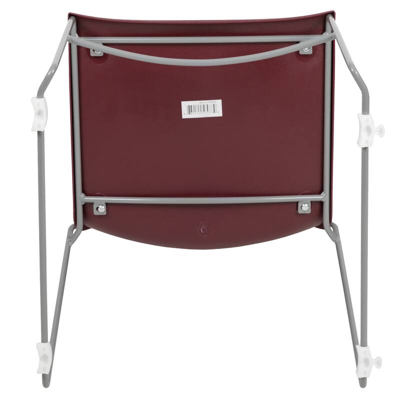 661 lb. Capacity Full Back Stack Chair with Powder Coated Frame