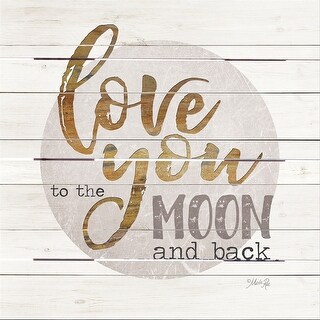Wood Pallet Art - Moon and Back - Bed Bath & Beyond - 32898471