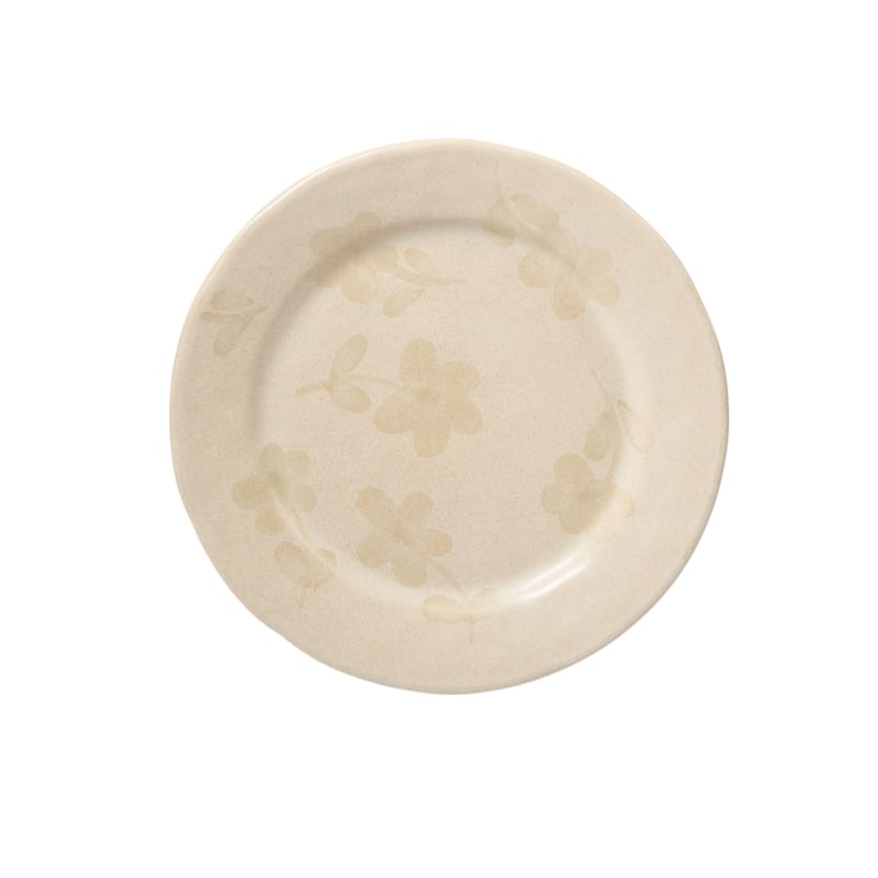 Bloomhouse Hand Painted 8.6 Inch Salad Plates Set of 4 Porto Petals Floral Dessert Plates