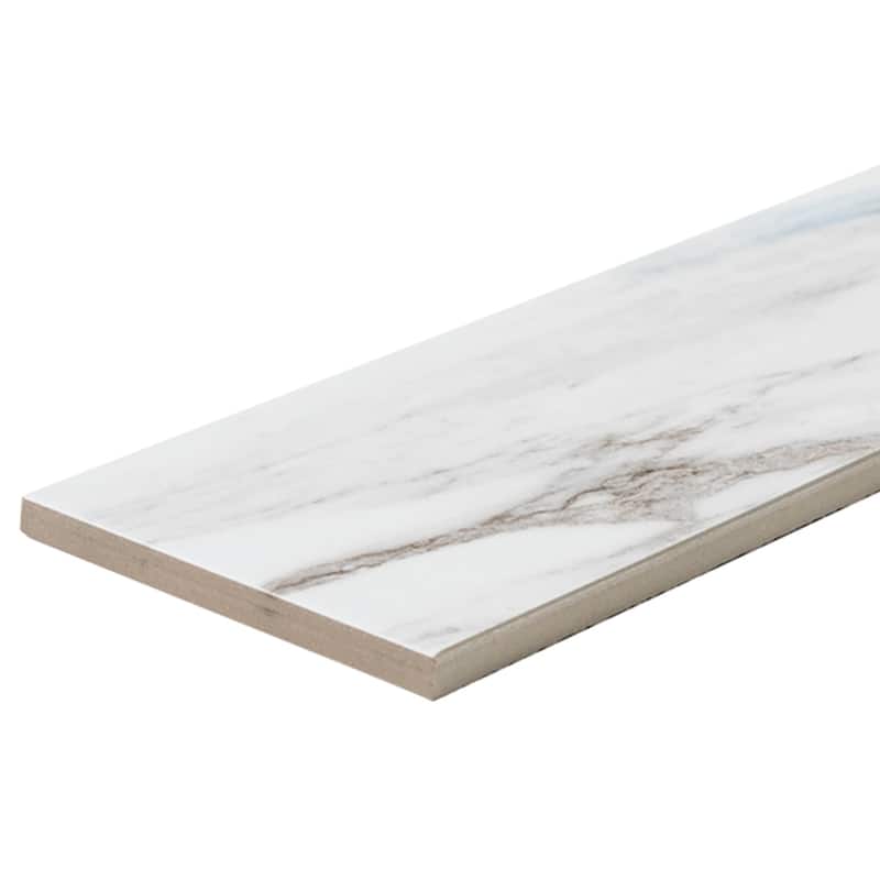 Minerva 4x13 Grey Matte Marble Look Porcelain Tile - Floor, Wall, Backsplash