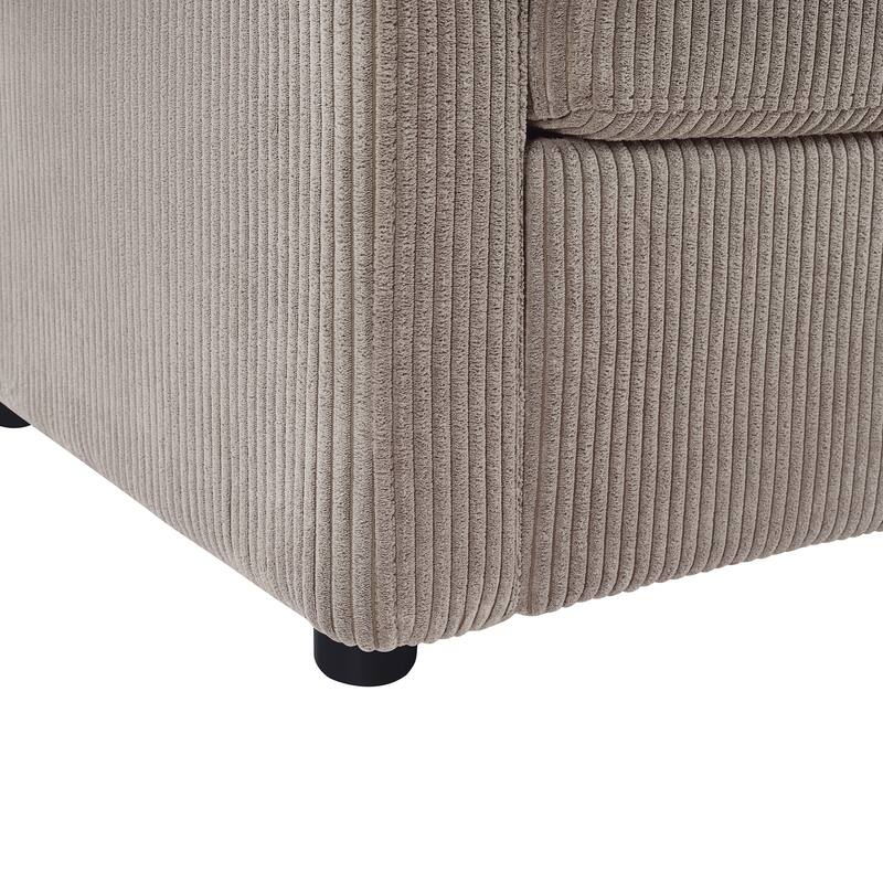 47.2" Twin Size Sleeper Sofa with Foldable Mattress, Side Pocket and 2 USB Ports for Living Room