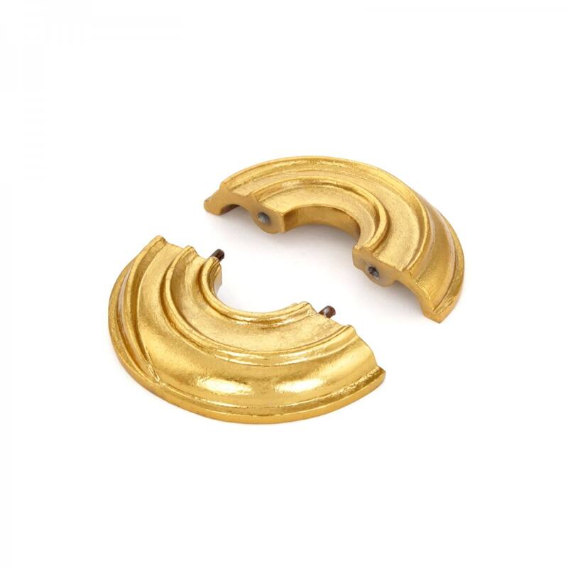 Brass Radiator Flange Spiral 1/2" (IPS) Pipe Flange: 7/8" I D; 3-1/8" OD Renovators Supply