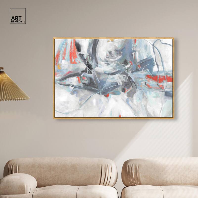 Grey Touches Canvas by Art Remedy