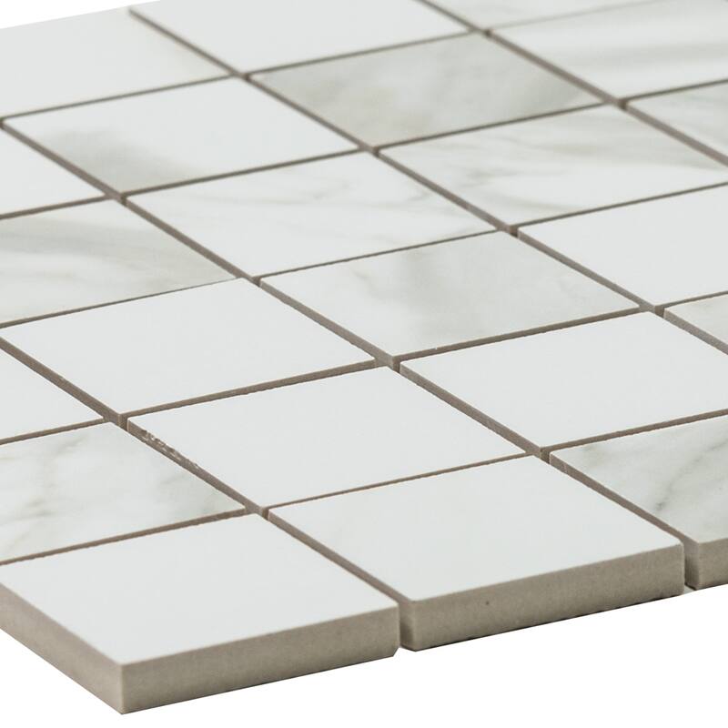 The Tile Life Porto 2x2 Calacatta Gold Matte Porcelain Floor & Wall Tile