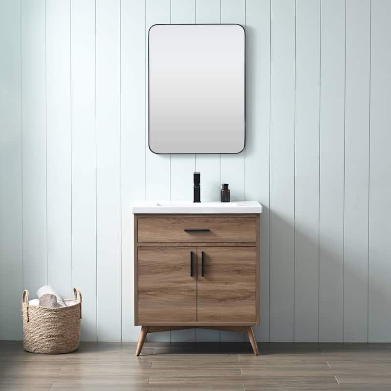 Sudio Design Bathroom Vanity Nelson Collection - 30" Single Sink - Light Walnut