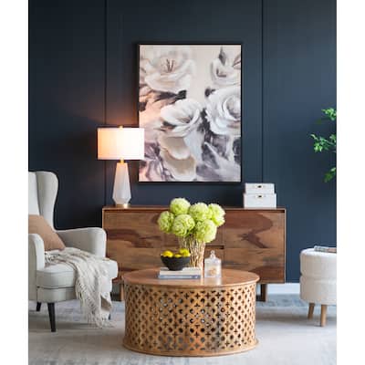 A&B Home Geometric Glass Table Lamp