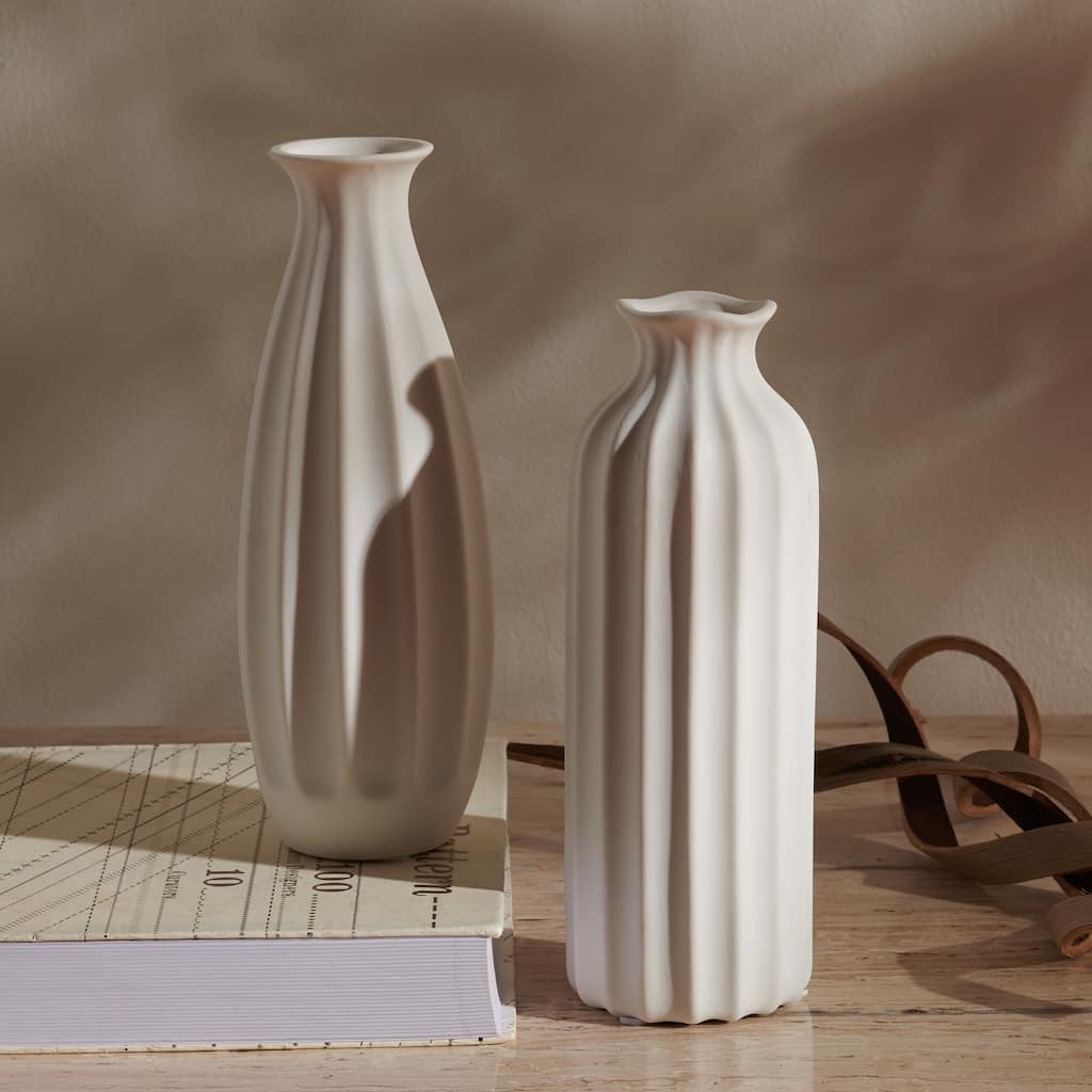 SAFAVIEH Home Ilsa Ceramic Vase [SET of 2] - 4Wx4Dx10H