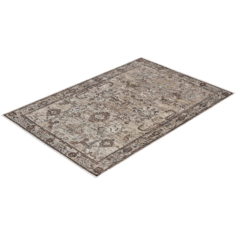 Serapi One-of-a-Kind Hand-Knotted Area Rug - Brown - 4' 0" x 5' 11"
