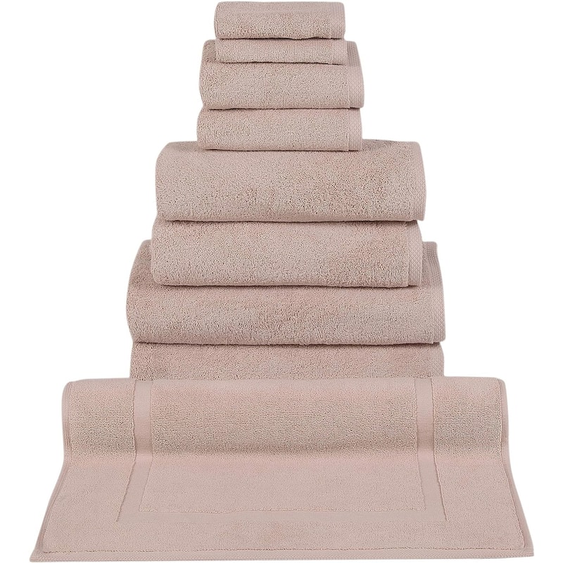 CTT %100 Turkish Cotton Towel Set 8 or 9 Pcs Quick Dry and Absorbent