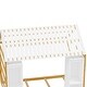 preview thumbnail 7 of 15, Wooden Twin Size House Bed with Fence, Roof, and Movable Wardrobes by Harper&Bright Designs