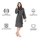 preview thumbnail 22 of 38, Luxury Hooded Terry Cotton Unisex Bathrobe Collection
