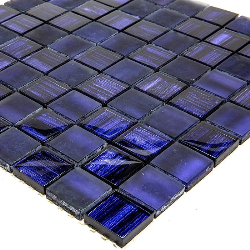 Apollo tile 11" x 11" Nirvana Glossy Matte Purple Glass Tile (4.43 sq ft/case) - 5 Pack