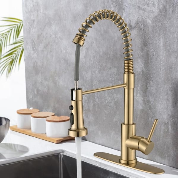 Kitchen Tap Bronze with Pull Out Spray | Bronze Kitchen Mixer Tap