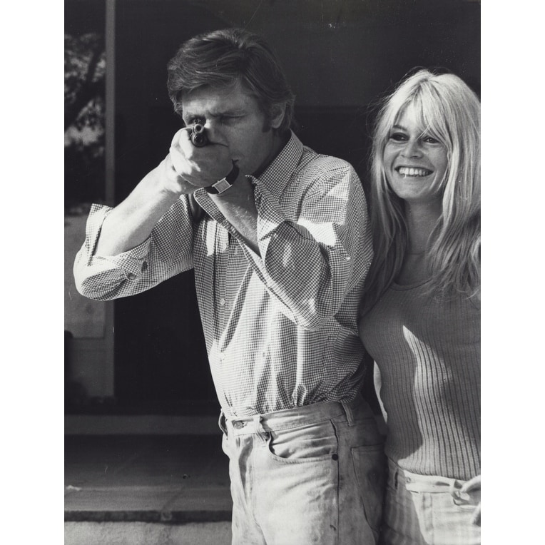 Brigitte Bardot With Gunter Sachs Aiming A Gun Photo Print Overstock 25383035