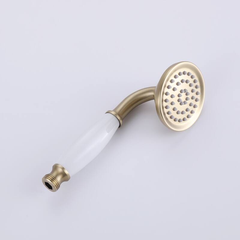 Rbrohant Freestanding Bathtub Faucet with Hand Shower Floor Mount Tub Filler