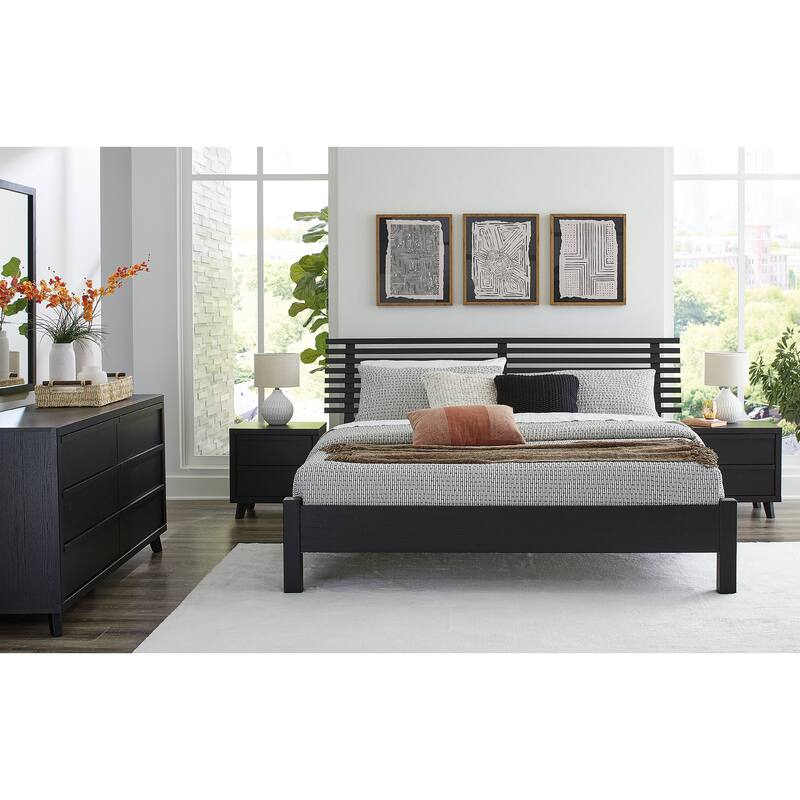Signature Design by Ashley Danziar Black Slat Headboard