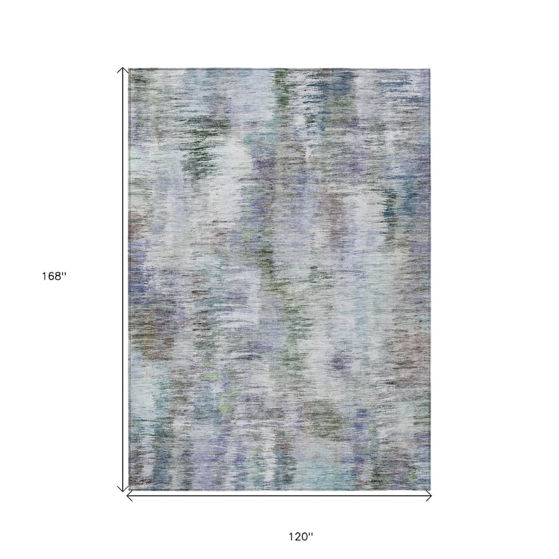 HomeRoots Abstract Transitional Rectangle Outdoor Rug