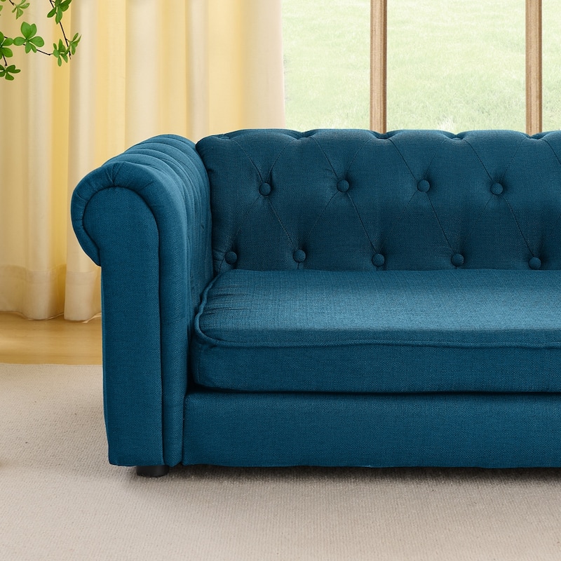 Elegant Rectangular Pet Sofa Bed for Dogs Up to 130lbs