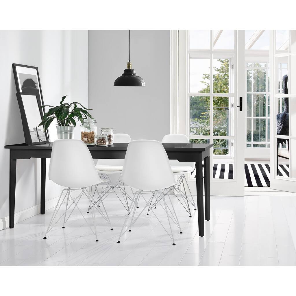 Avenue Greene Adrina Mid Century Modern Molded Chair, Set of 2