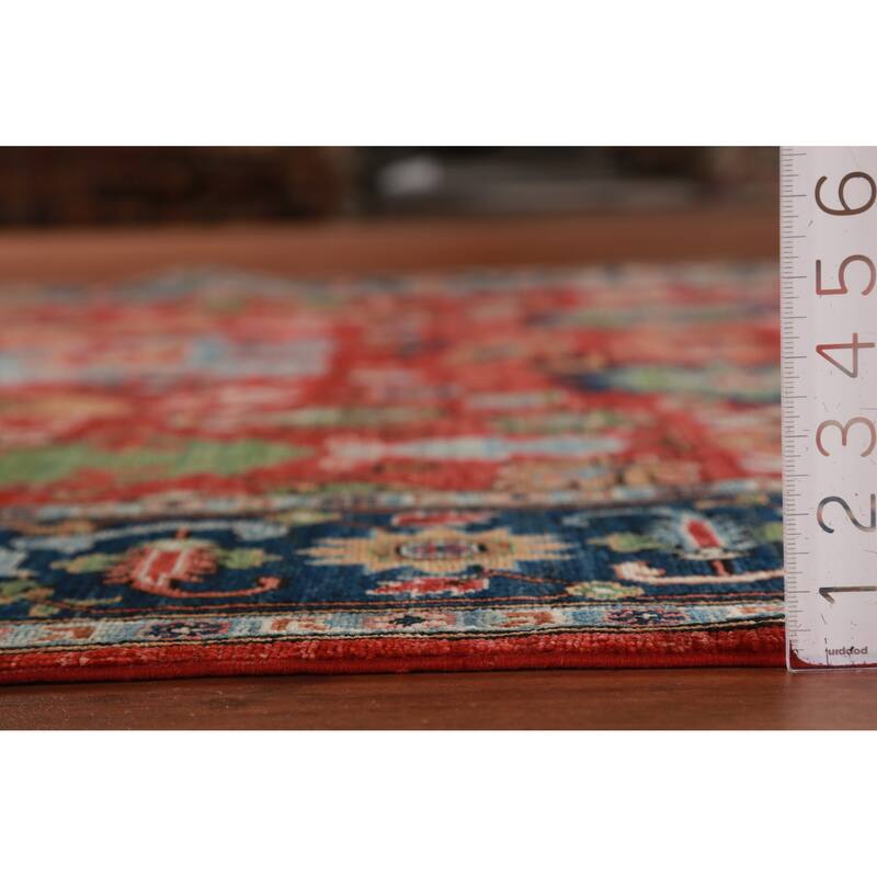 Vegetable Dye Floral Ziegler Rug Hand-Knotted Wool Carpet - 6'7"x 9'11"