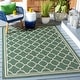 preview thumbnail 86 of 129, SAFAVIEH Courtyard Kailani Indoor/ Outdoor Waterproof Patio Backyard Rug 2'7" x 5' - Dark Green/Beige