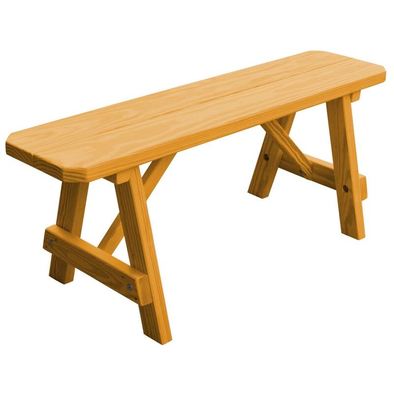 Pine 4' Traditional Bench