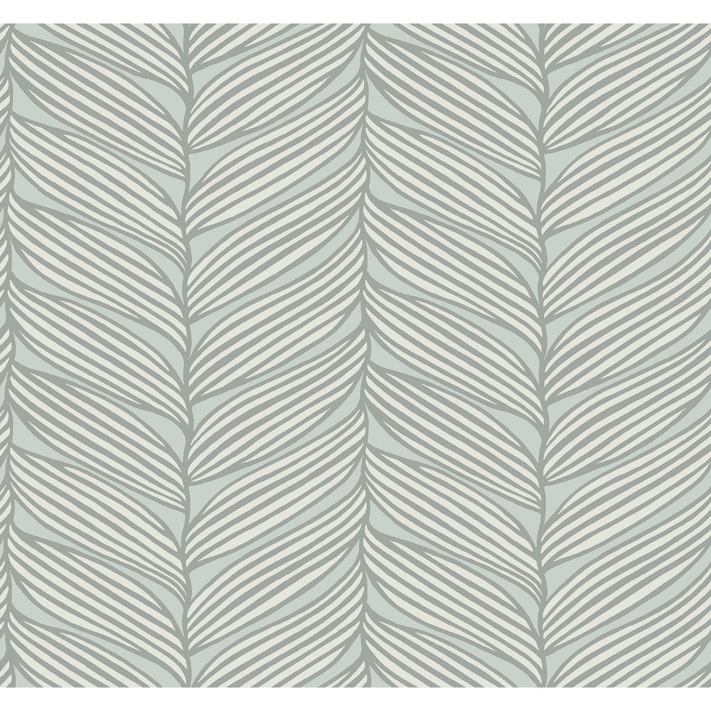 Exeter, Luminous Leaves 26.9' L X 27" W, Wallpaper Roll