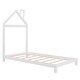preview thumbnail 21 of 34, Twin Size Solid Wood Platform Bed with House-shaped Headboard and Chimney