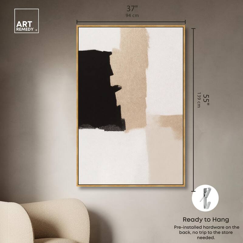 Earth and Ink IV Canvas by Art Remedy