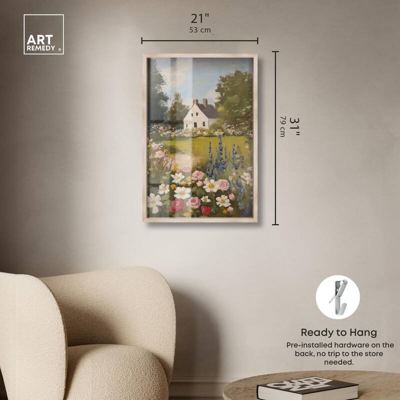 Floral Farmhouse I Shadowbox by Art Remedy