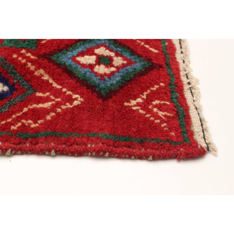 ECARPETGALLERY Hand-knotted Afghan Beige Wool Rug - 2'8 x 9'11