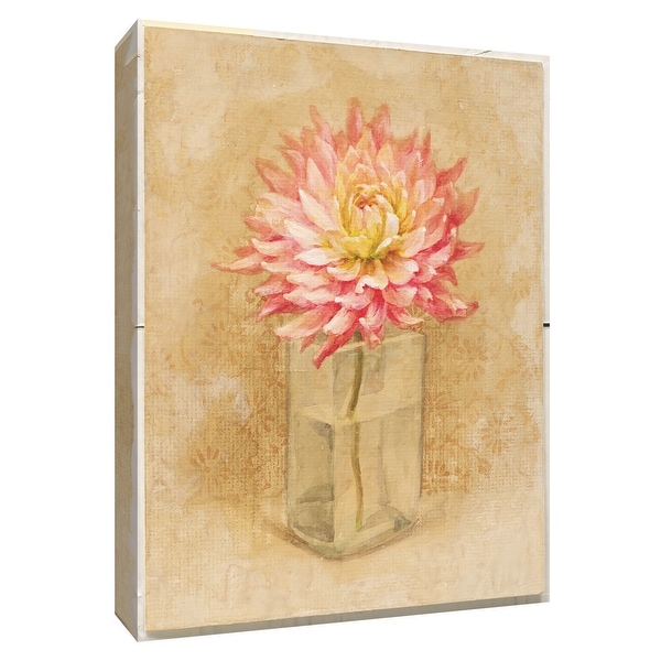 PTM Images 9-154588 PTM Canvas Collection 10" x 8" - "Dahlia Blossom in Glass" Giclee Dahlias Art Print on Canvas