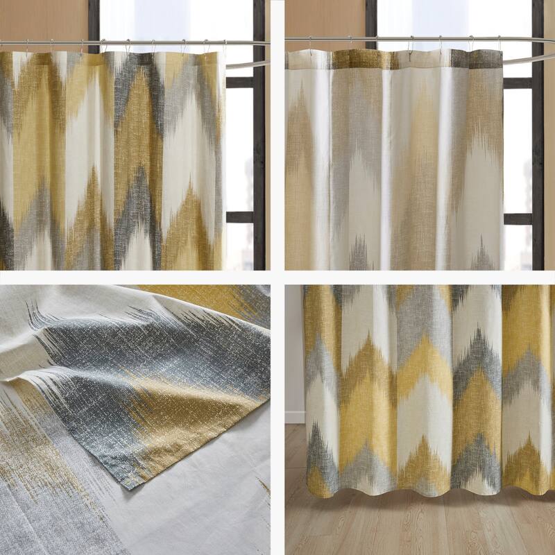 INK+IVY Alpine Cotton Printed Shower Curtain