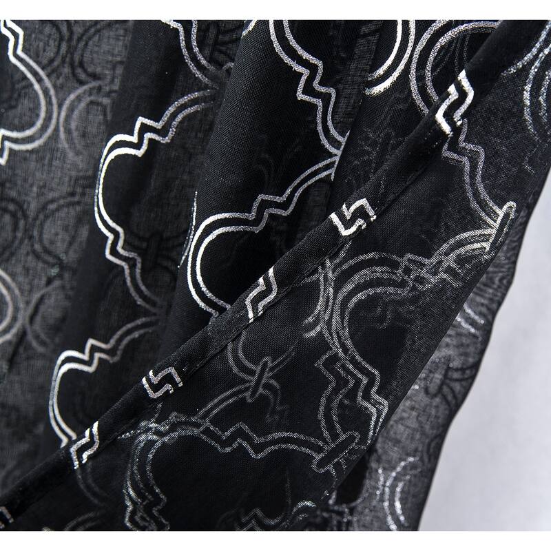 Embroidered Sheer Window Curtain Collection 84" or 95"